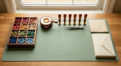 Clean wax seal workspace